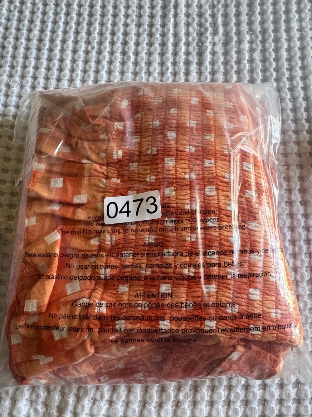 Tularosa Vibrant Orange Ruffle Top - Picture 14 of 14